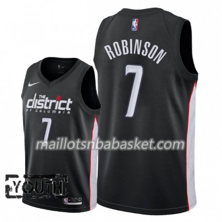 Maillot Enfant Washington Wizards Devin Robinson 7 2018-19 Nike City Edition Noir Swingman